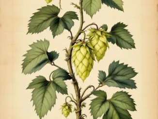 Hopplant humulus lupulus voor verticaal tuinieren