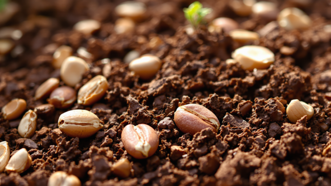 Cacaodoppen als bodembedekker